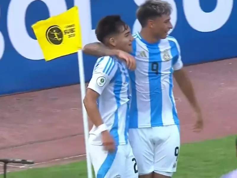 Subiabre marcó el primer gol de la victoria de Argentina ante Chile