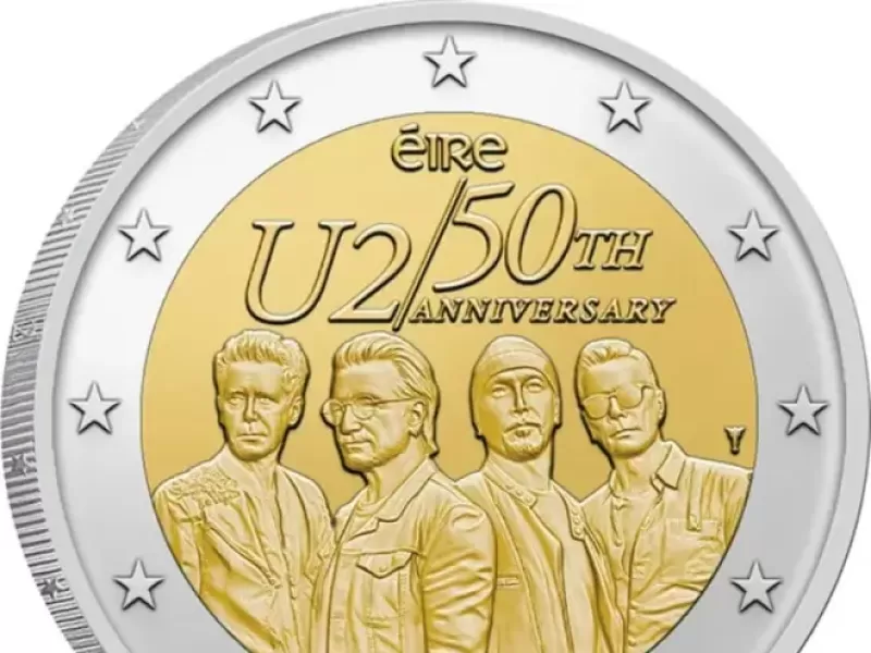 Irlanda lanz&oacute; moneda para celebrar los 50 a&ntilde;os de U2