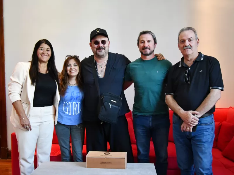 El intendente Merino recibió a Nicolás Favio