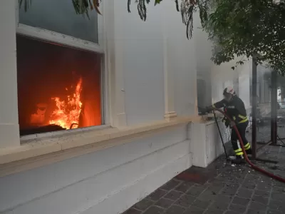 Torres destac&oacute; la detenci&oacute;n de los responsables de incendiar la Casa de Gobierno