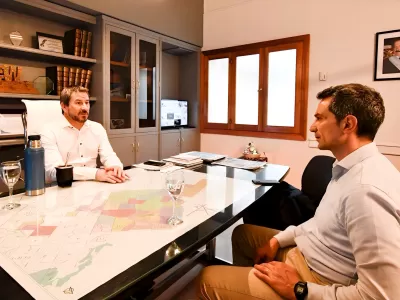 Merino destacó la construcción de Maxiconsumo